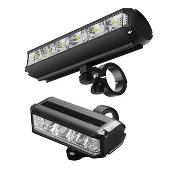 Яркий USB-аккумуляторный велосипедный фонарь, Мощные передние фары для велосипедов, 5 Режимов освещения, прост в установке для езды на велосипеде
